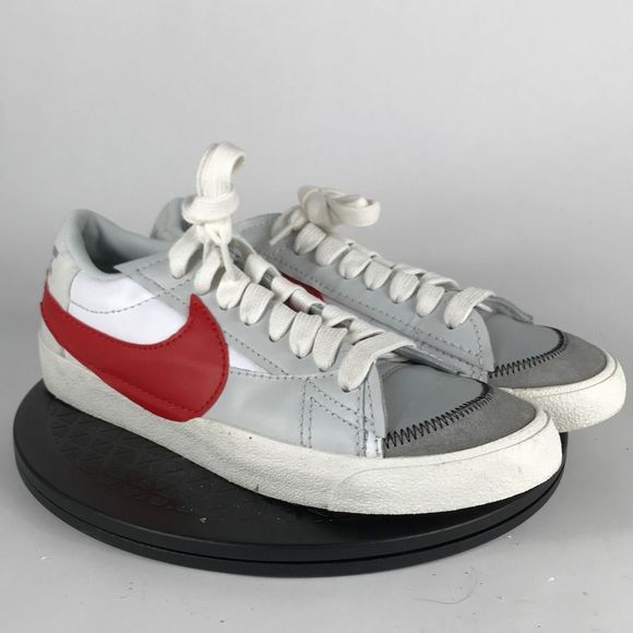 Nike Blazer Low ‘77 Jumbo Swoosh White/Red DQ8769-100 Men’s Size 11.5 - Picture 3 of 12